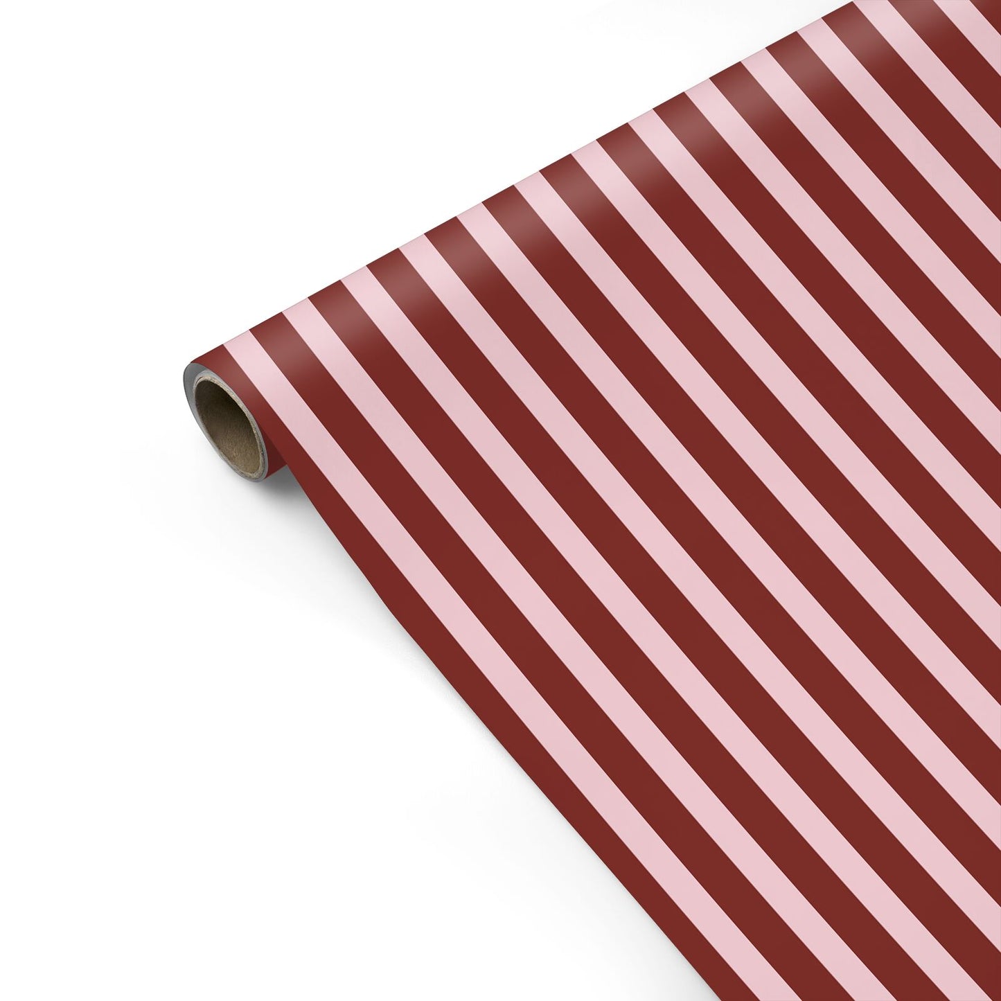 Red and Pink Striped Personalised Gift Wrap