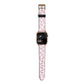 Retro Pink Check Apple Watch Strap Size 38mm with Gold Hardware