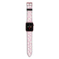 Retro Pink Check Apple Watch Strap with Rose Gold Hardware