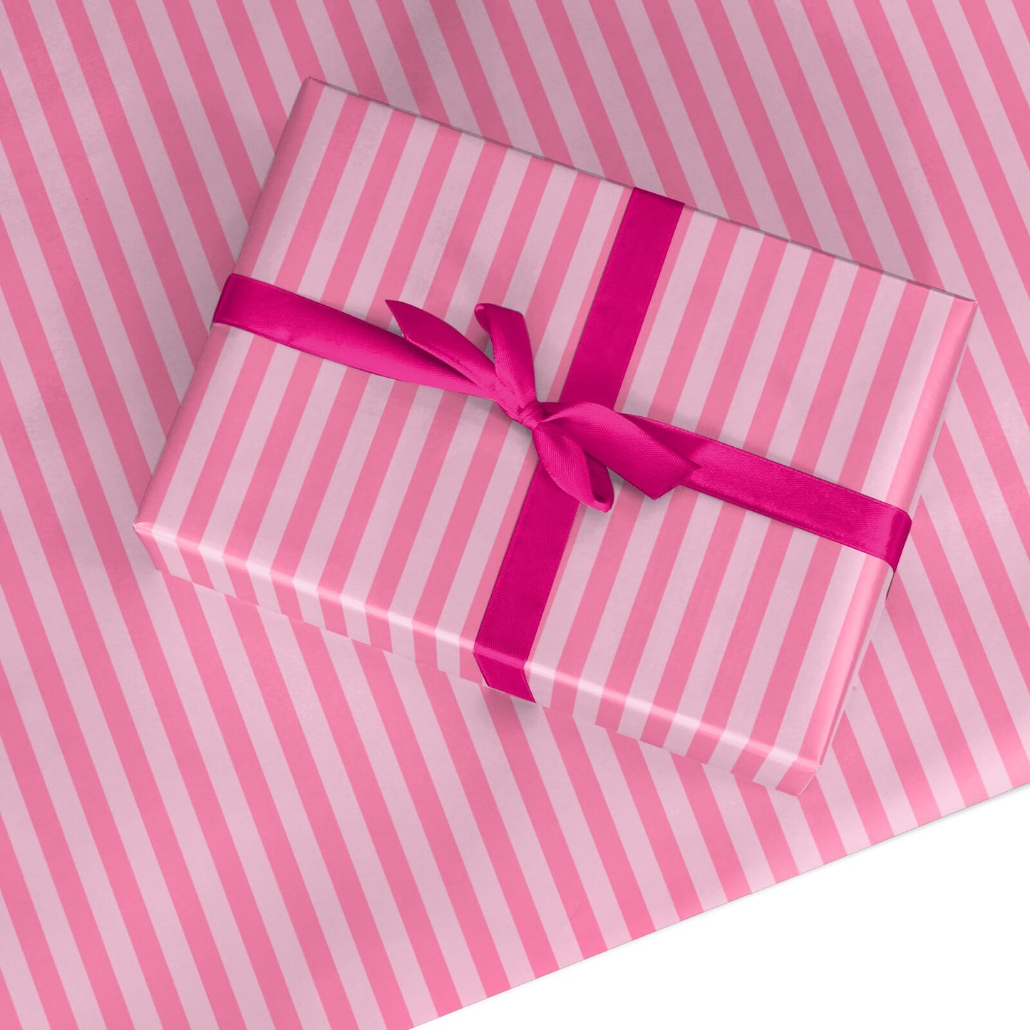 Soft Pink Stripe Custom Wrapping Paper