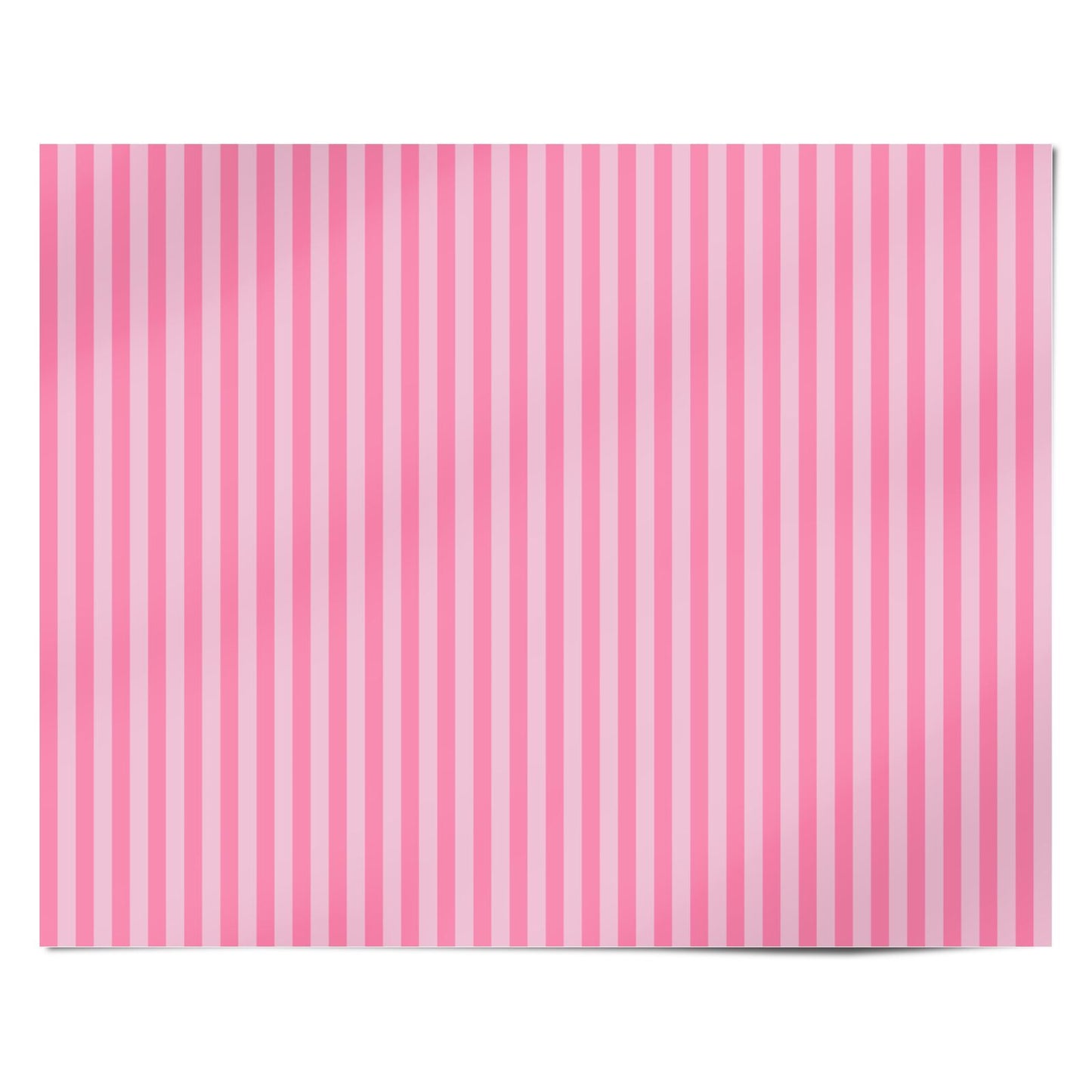 Soft Pink Stripe Personalised Wrapping Paper Alternative