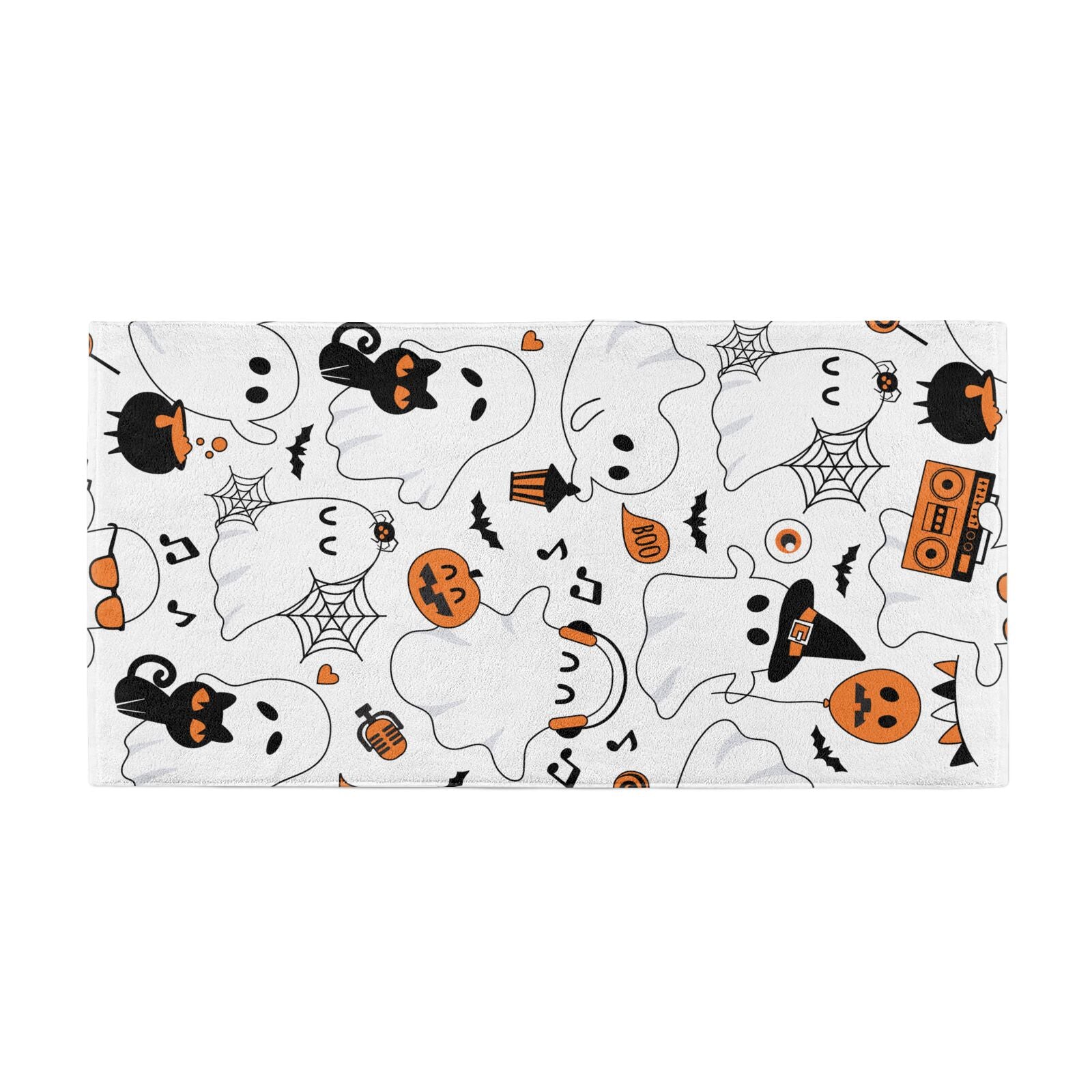 Spooky Halloween Ghost Beach Towel Alternative Image