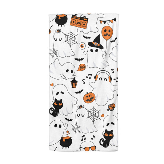 Spooky Halloween Ghost Beach Towel