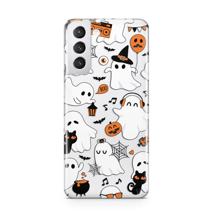 Spooky Halloween Ghost Samsung S21 Case