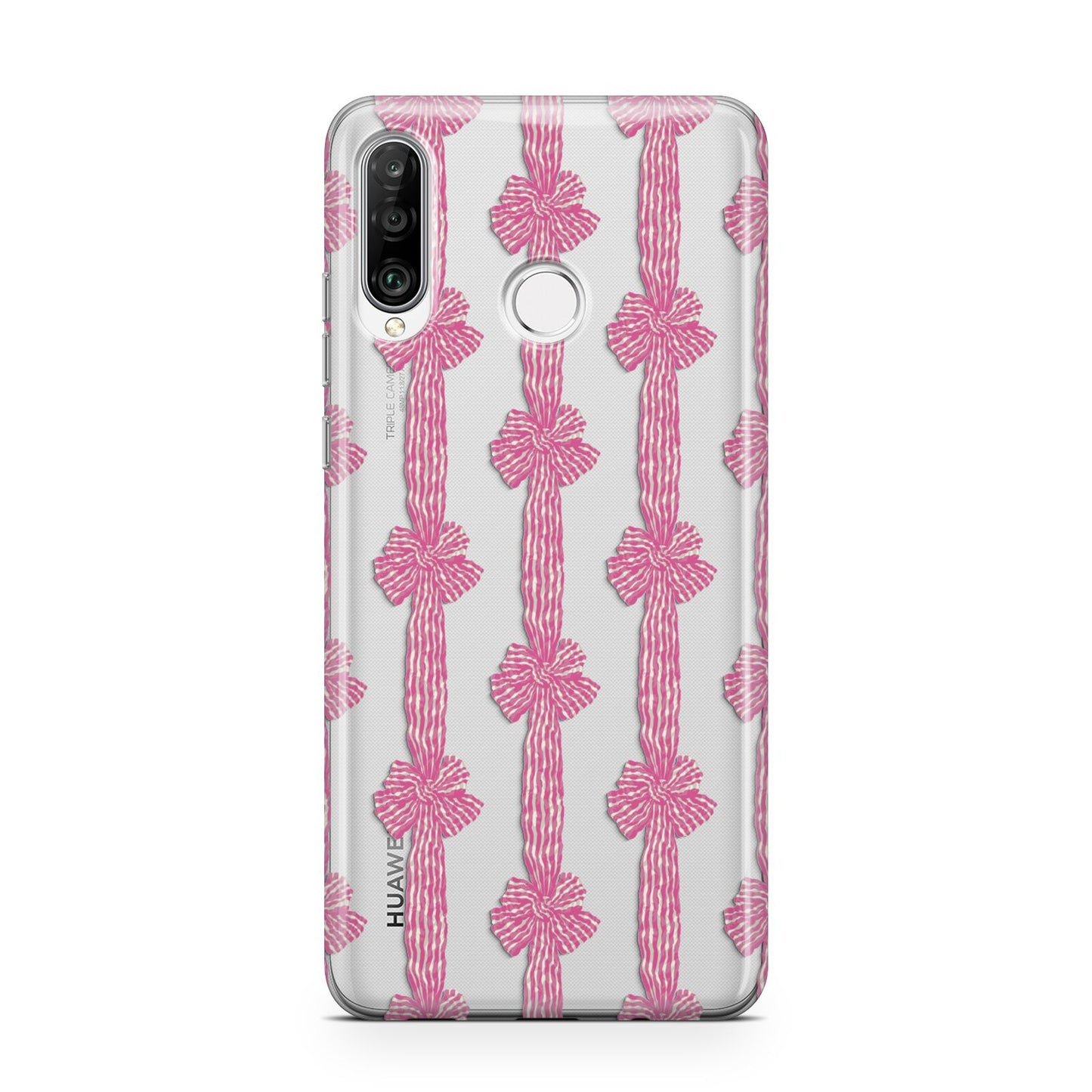 Striped Bow Pattern Huawei P30 Lite Phone Case