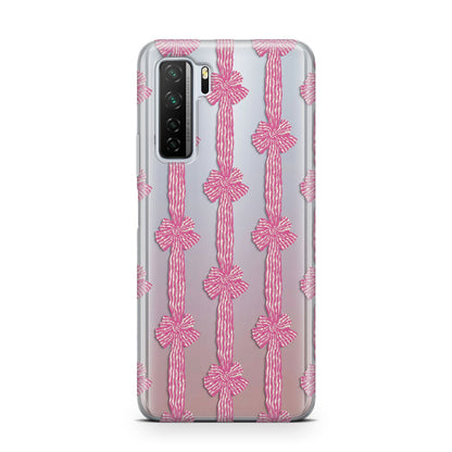 Striped Bow Pattern Huawei P40 Lite 5G Phone Case