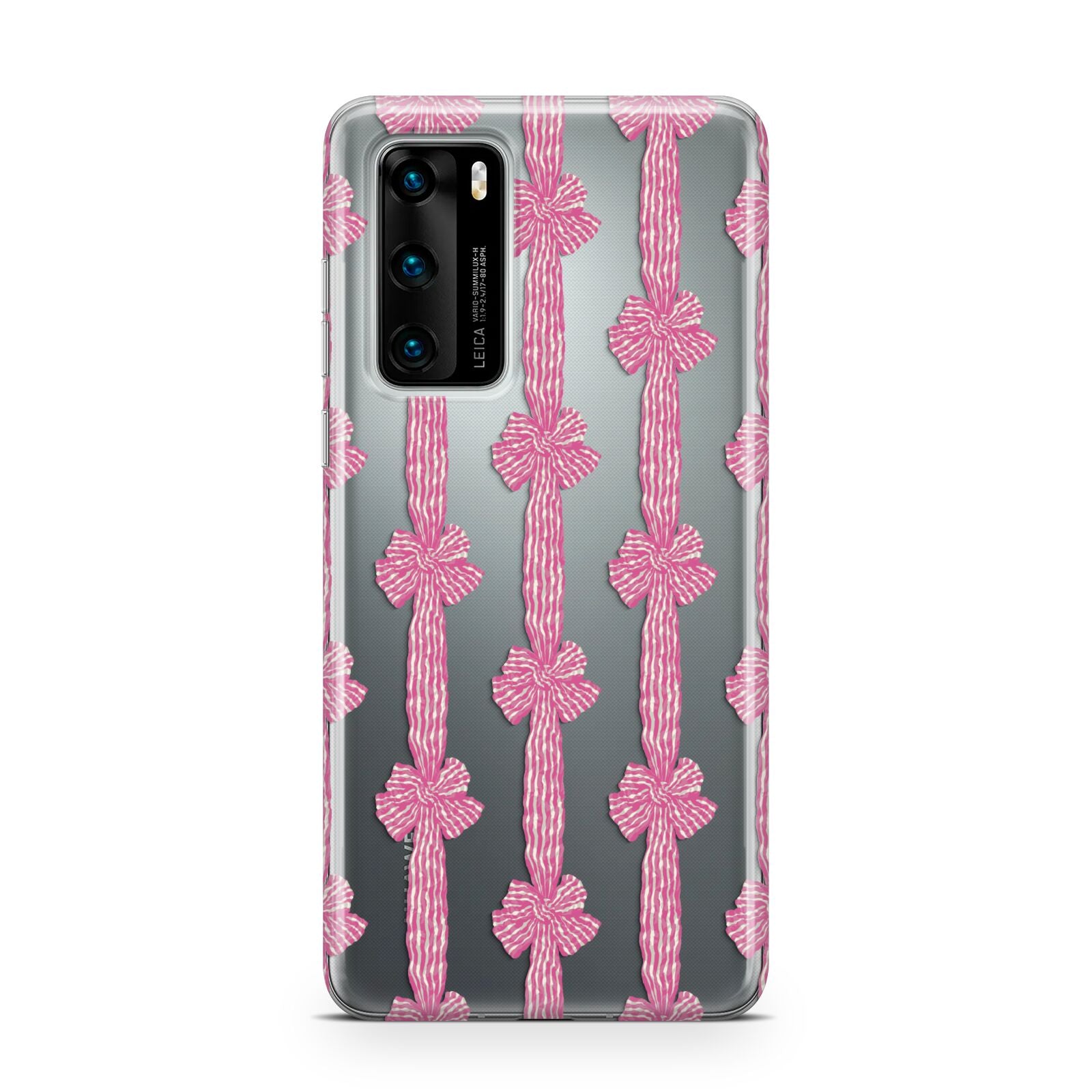 Striped Bow Pattern Huawei P40 Phone Case