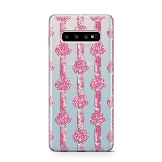 Striped Bow Pattern Protective Samsung Galaxy Case