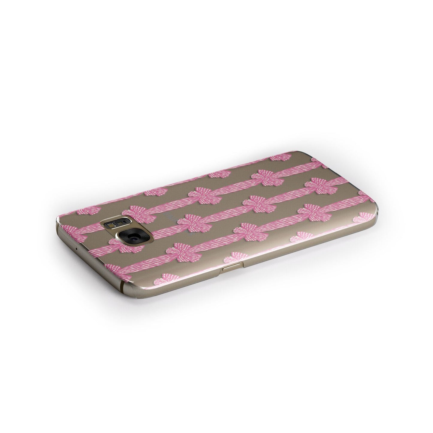 Striped Bow Pattern Samsung Galaxy Case Side Close Up