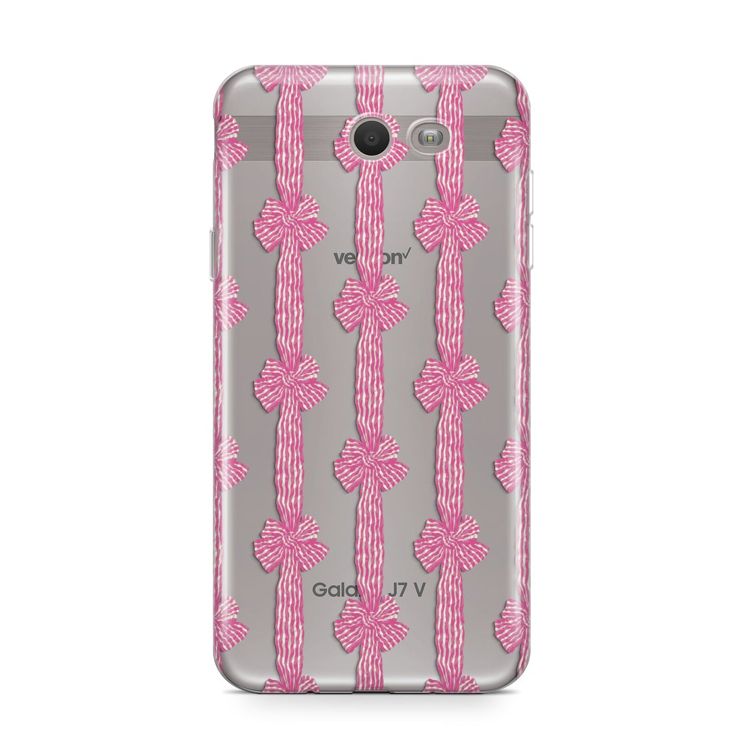 Striped Bow Pattern Samsung Galaxy J7 2017 Case