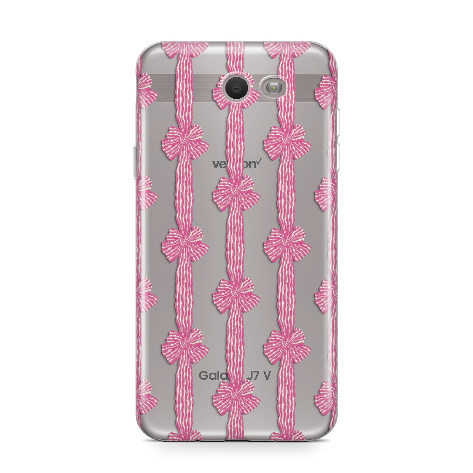 Striped Bow Pattern Samsung Galaxy J7 2017 Case