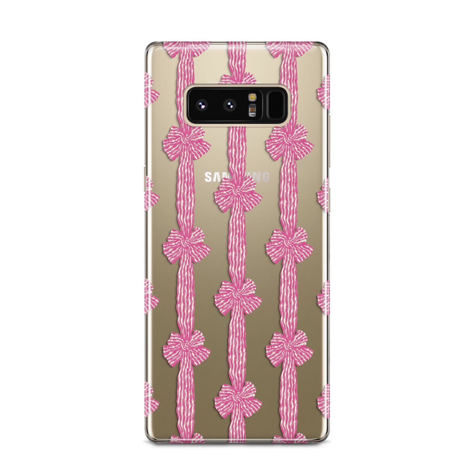 Striped Bow Pattern Samsung Galaxy Note 8 Case