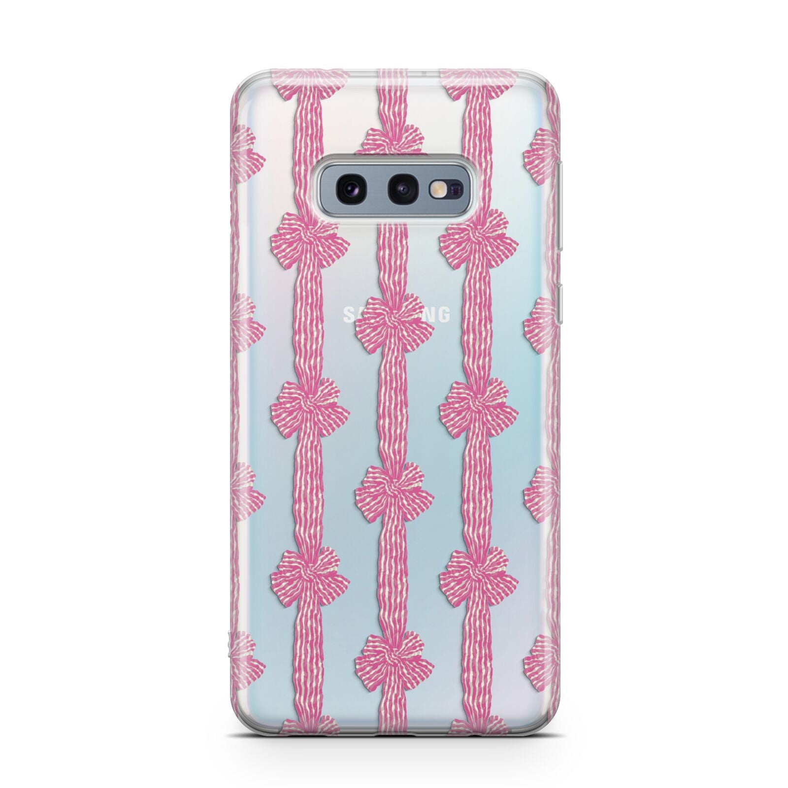 Striped Bow Pattern Samsung Galaxy S10E Case