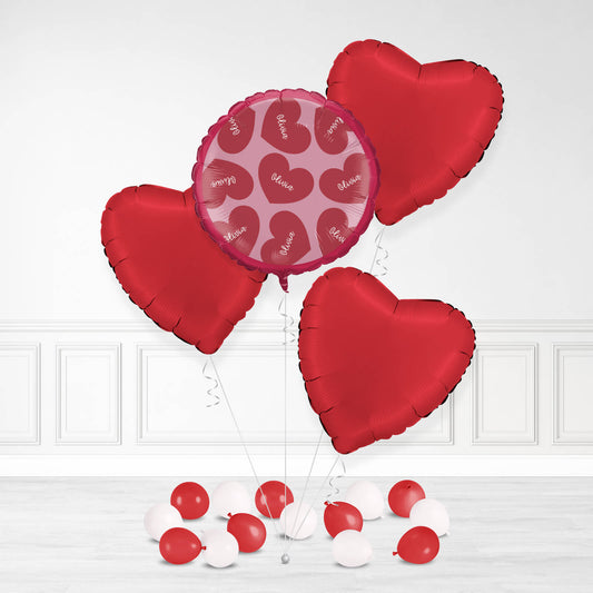 Personalisierter Valentinstag -Herzballon