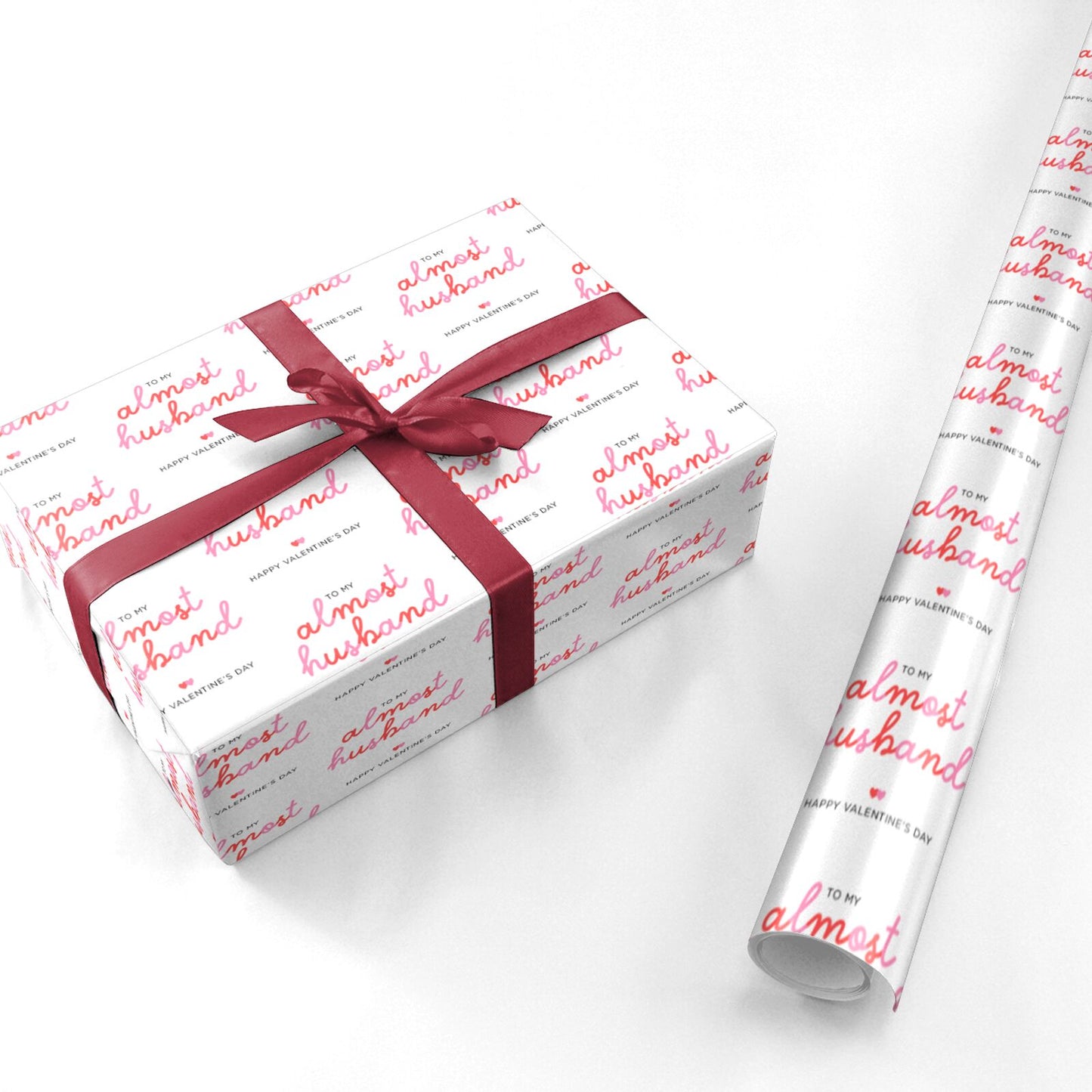 To My Almost Husband Card Valentines Day Personalised Wrapping Paper