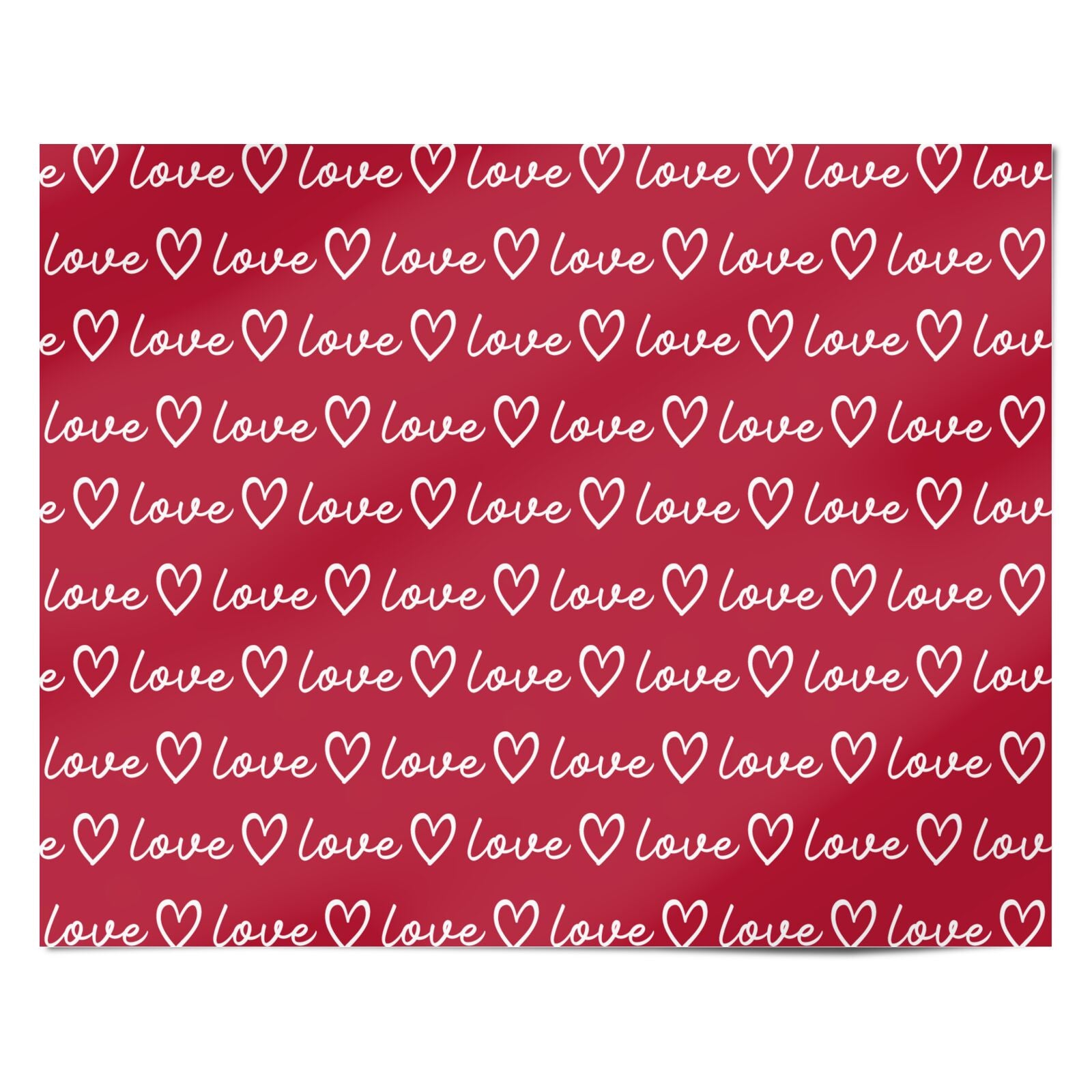 Valentine s Love Personalised Wrapping Paper Alternative