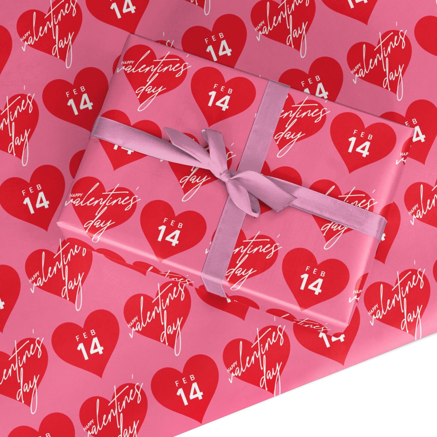 Valentines Day Hearts Custom Wrapping Paper