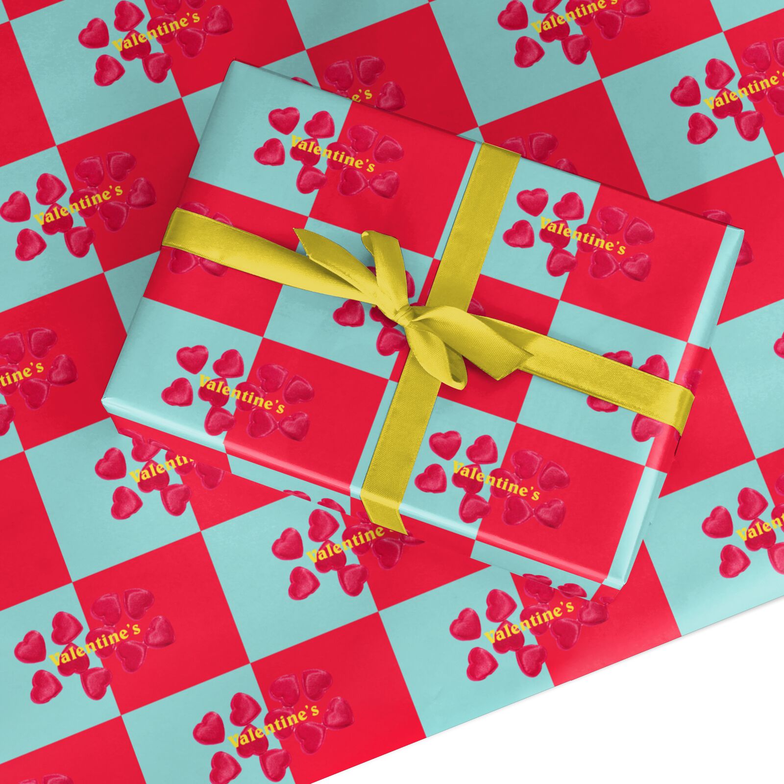 Valentines Sweets Custom Wrapping Paper