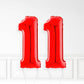 Inflated Red Foil Number Balloon