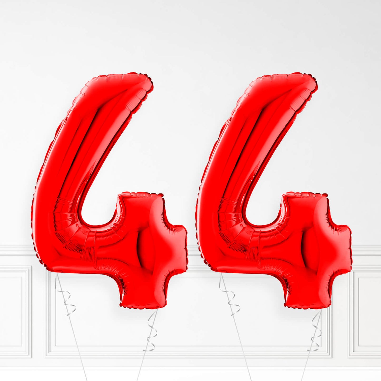 Inflated Red Foil Number Balloon