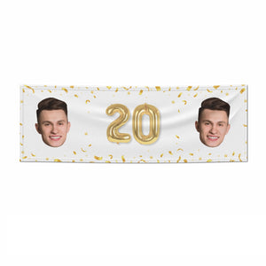 Personalised Birthday Photo Face Banner