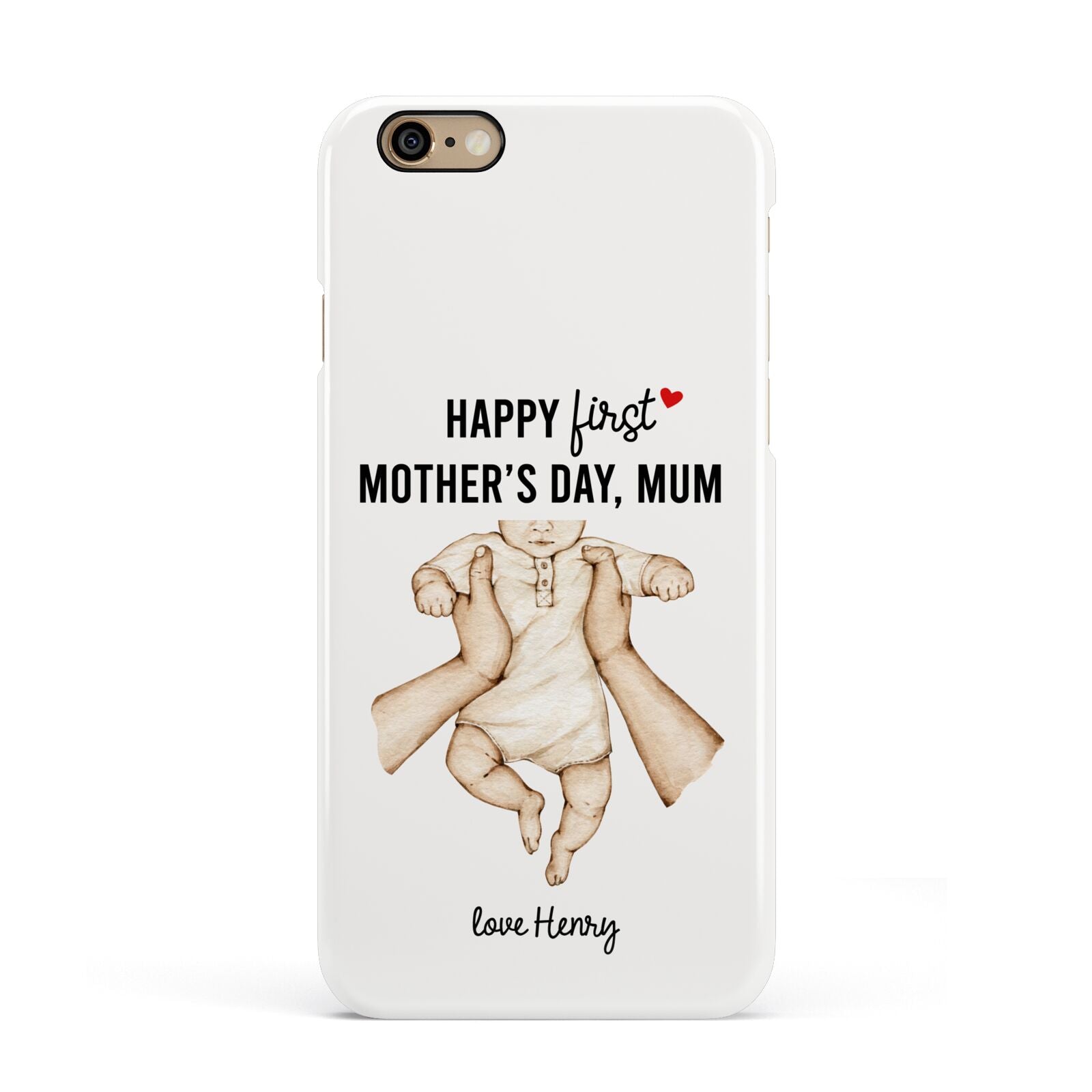 1st Mothers Day Baby Apple iPhone 6 3D Snap Case