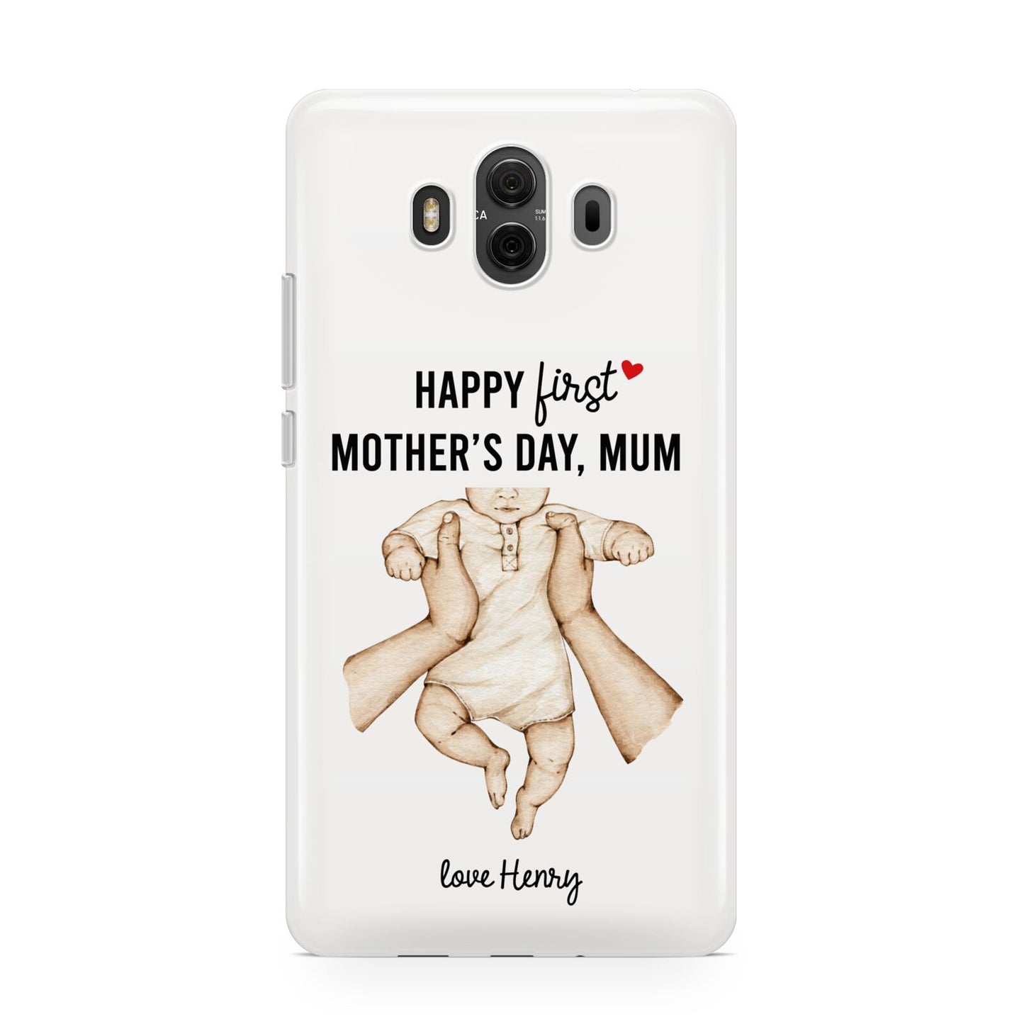 1st Mothers Day Baby Huawei Mate 10 Protective Phone Case