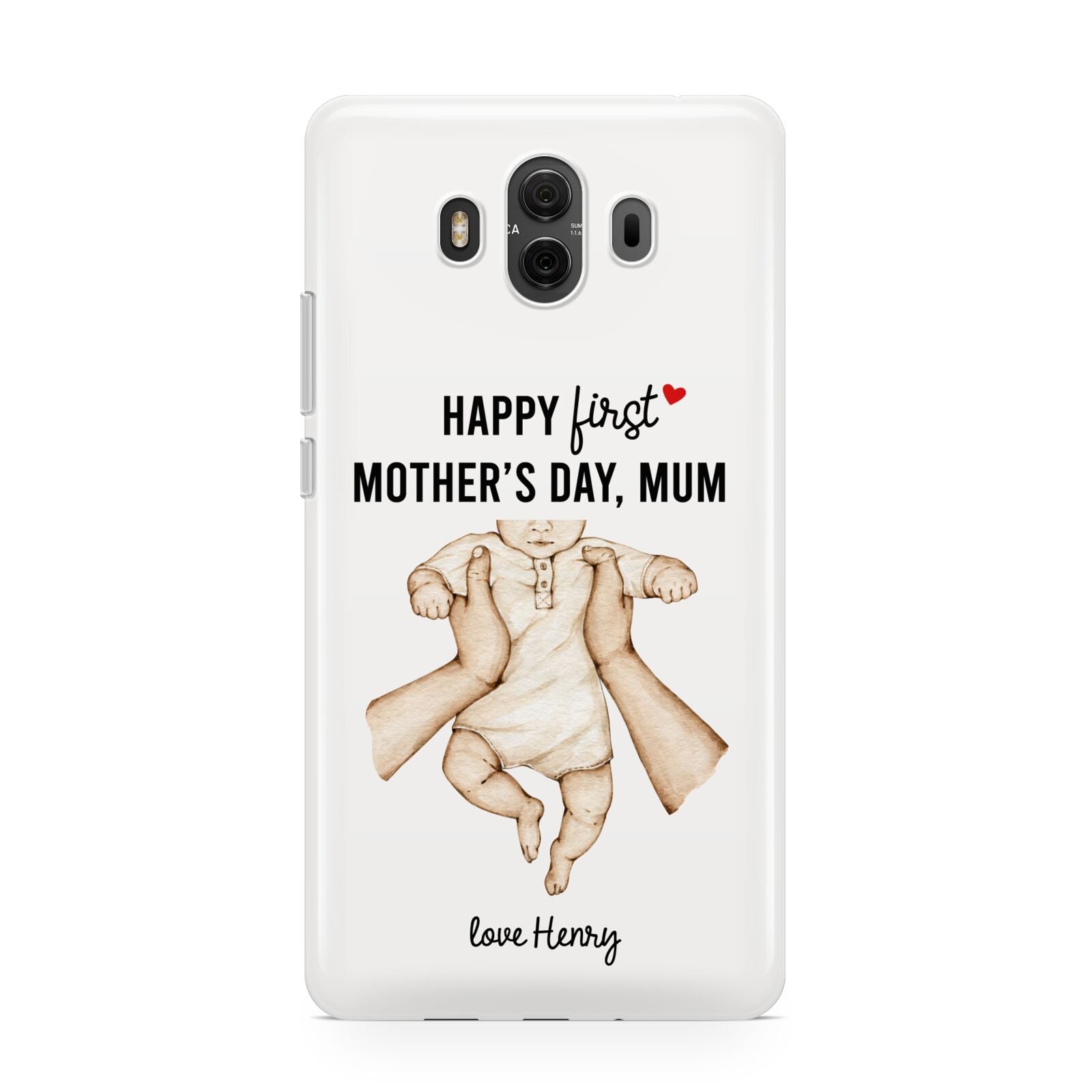 1st Mothers Day Baby Huawei Mate 10 Protective Phone Case