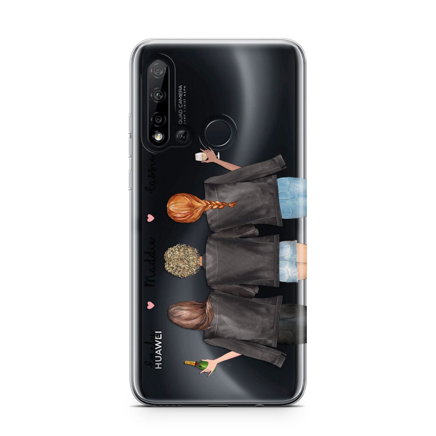 3 Best Friends with Names Huawei P20 Lite 5G Phone Case