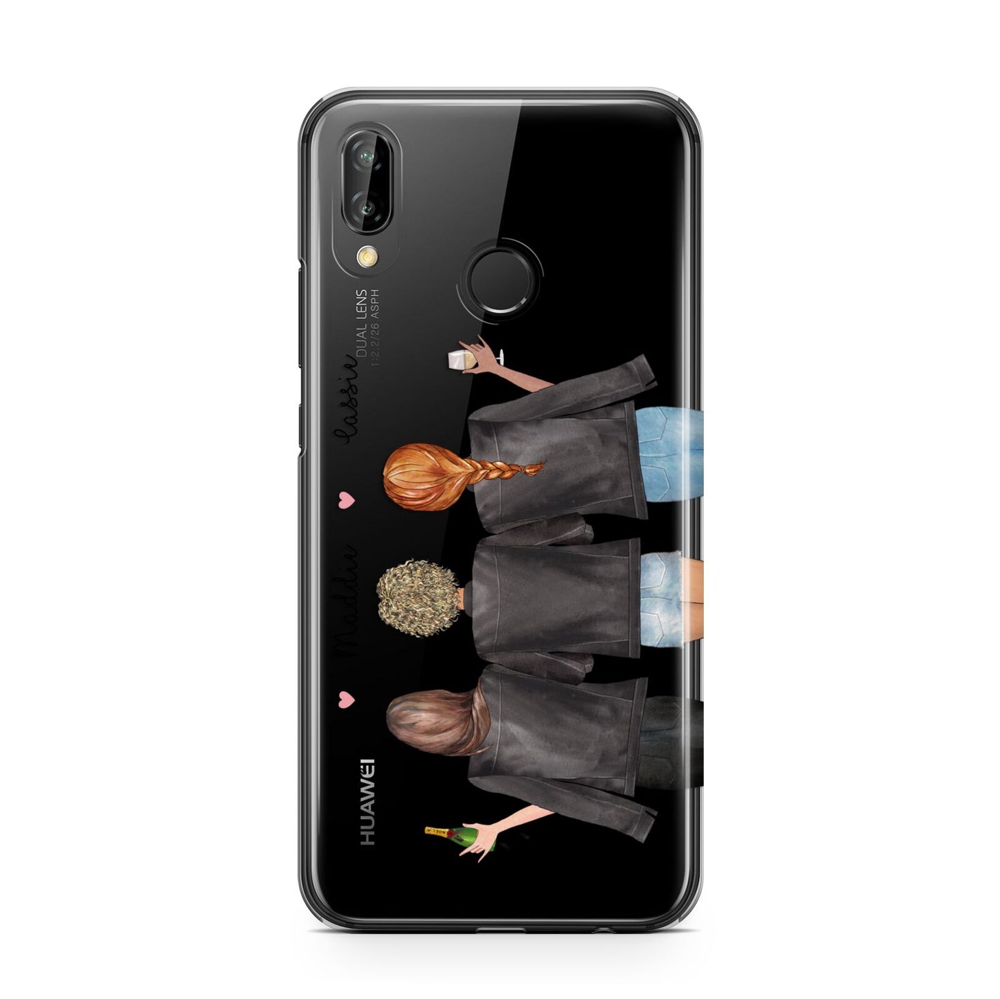 3 Best Friends with Names Huawei P20 Lite Phone Case