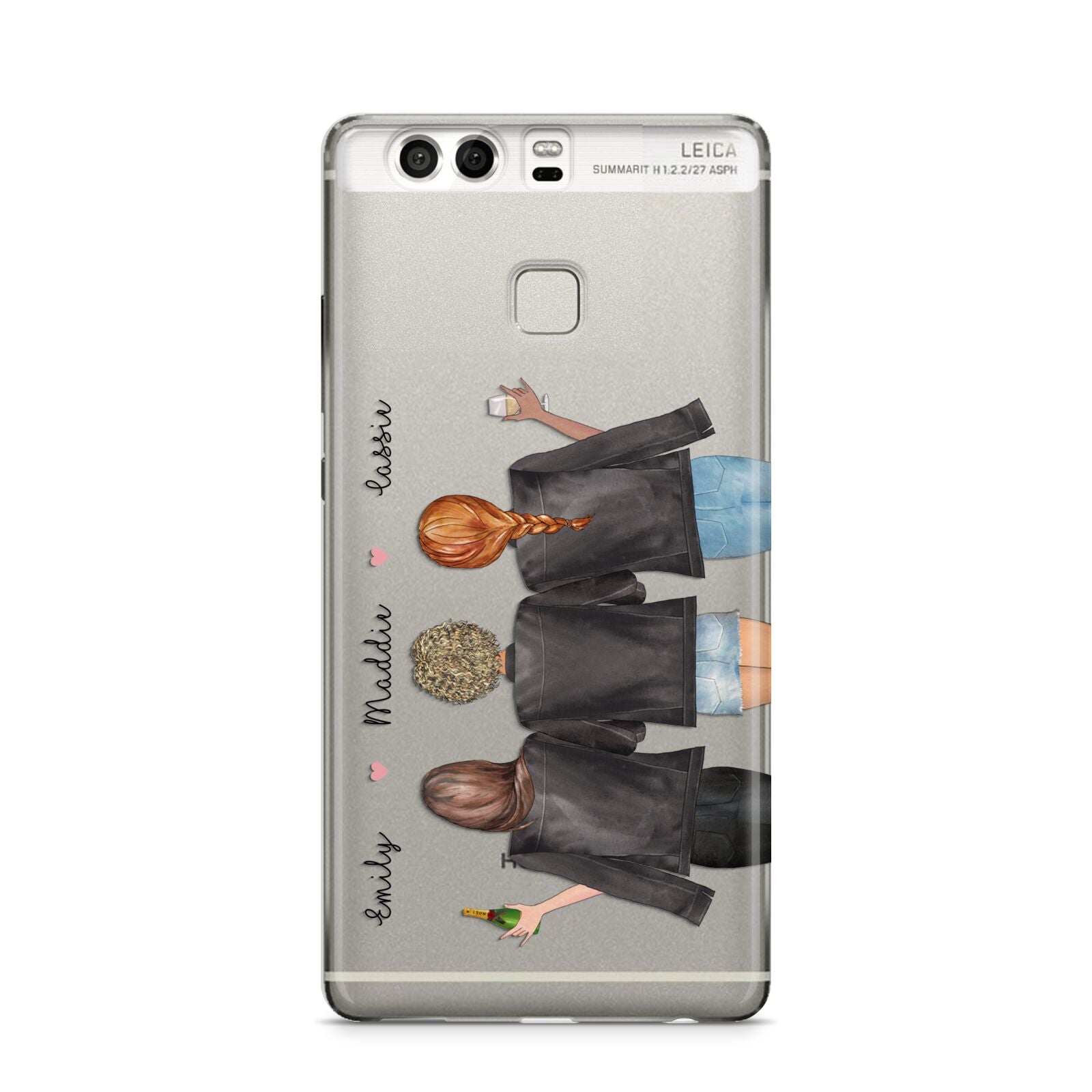 3 Best Friends with Names Huawei P9 Case