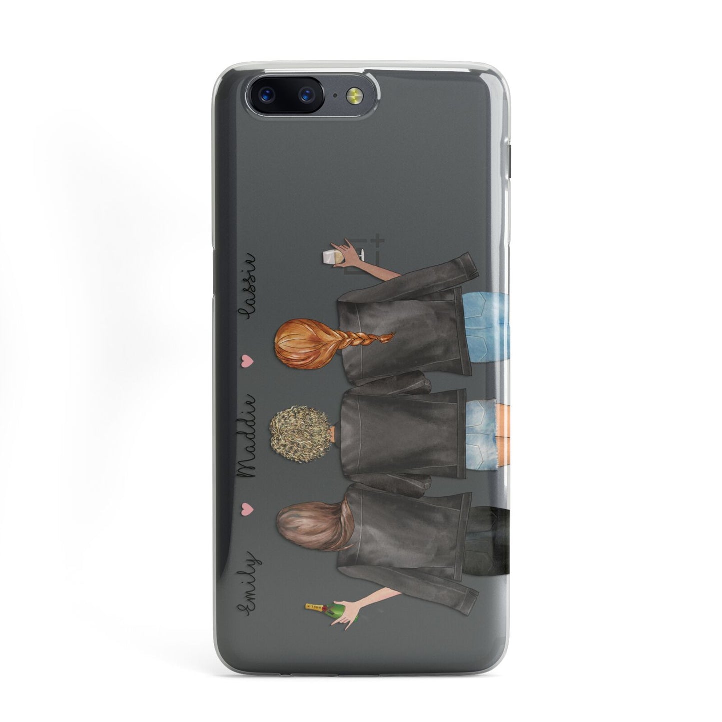 3 Best Friends with Names OnePlus Case