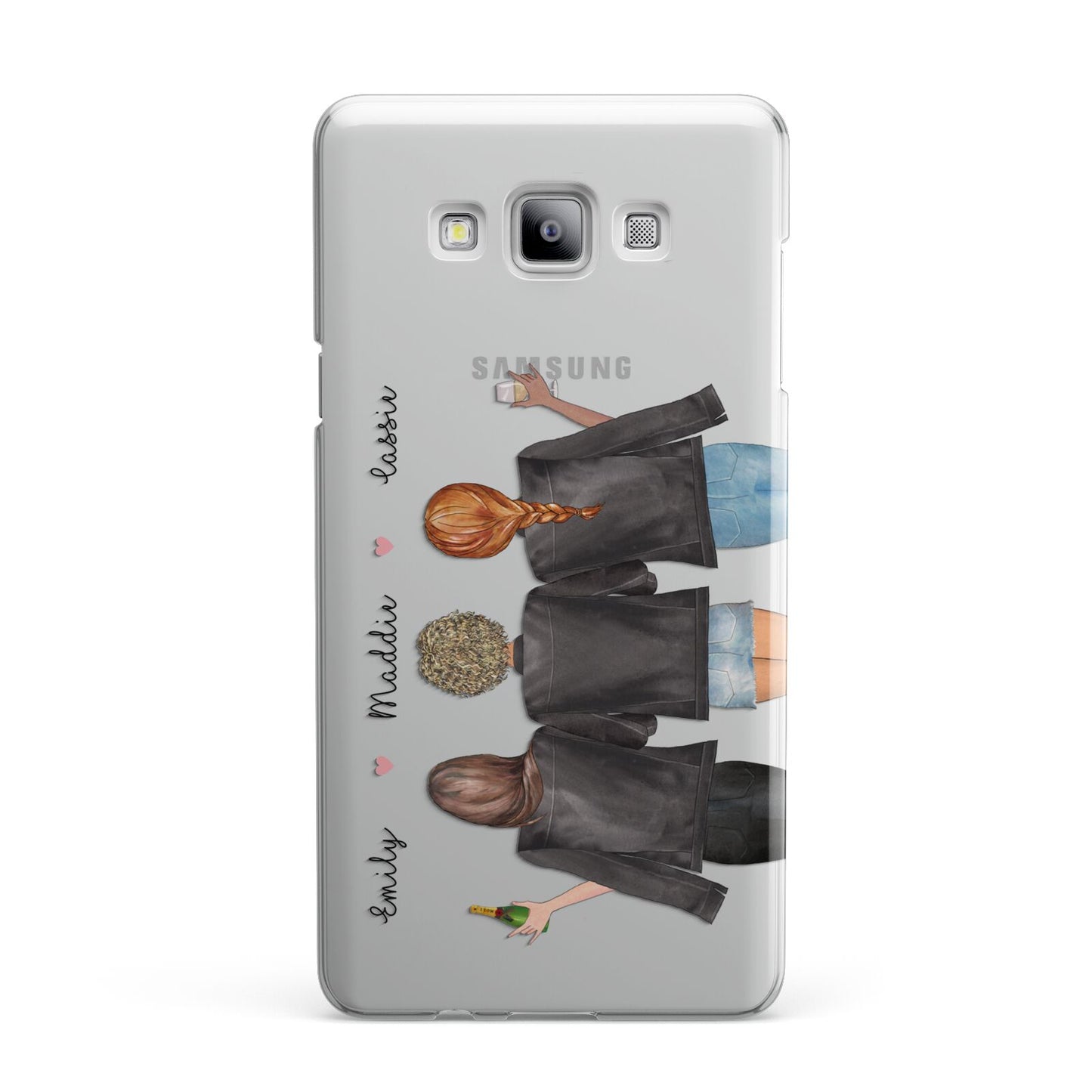 3 Best Friends with Names Samsung Galaxy A7 2015 Case