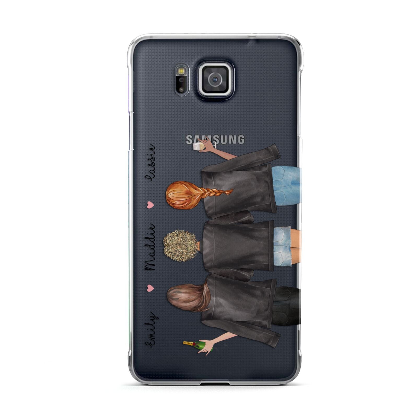 3 Best Friends with Names Samsung Galaxy Alpha Case