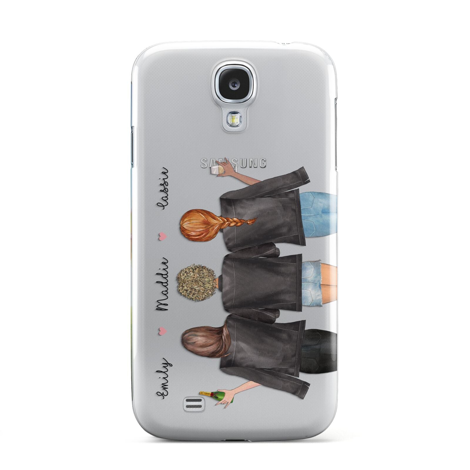 3 Best Friends with Names Samsung Galaxy S4 Case