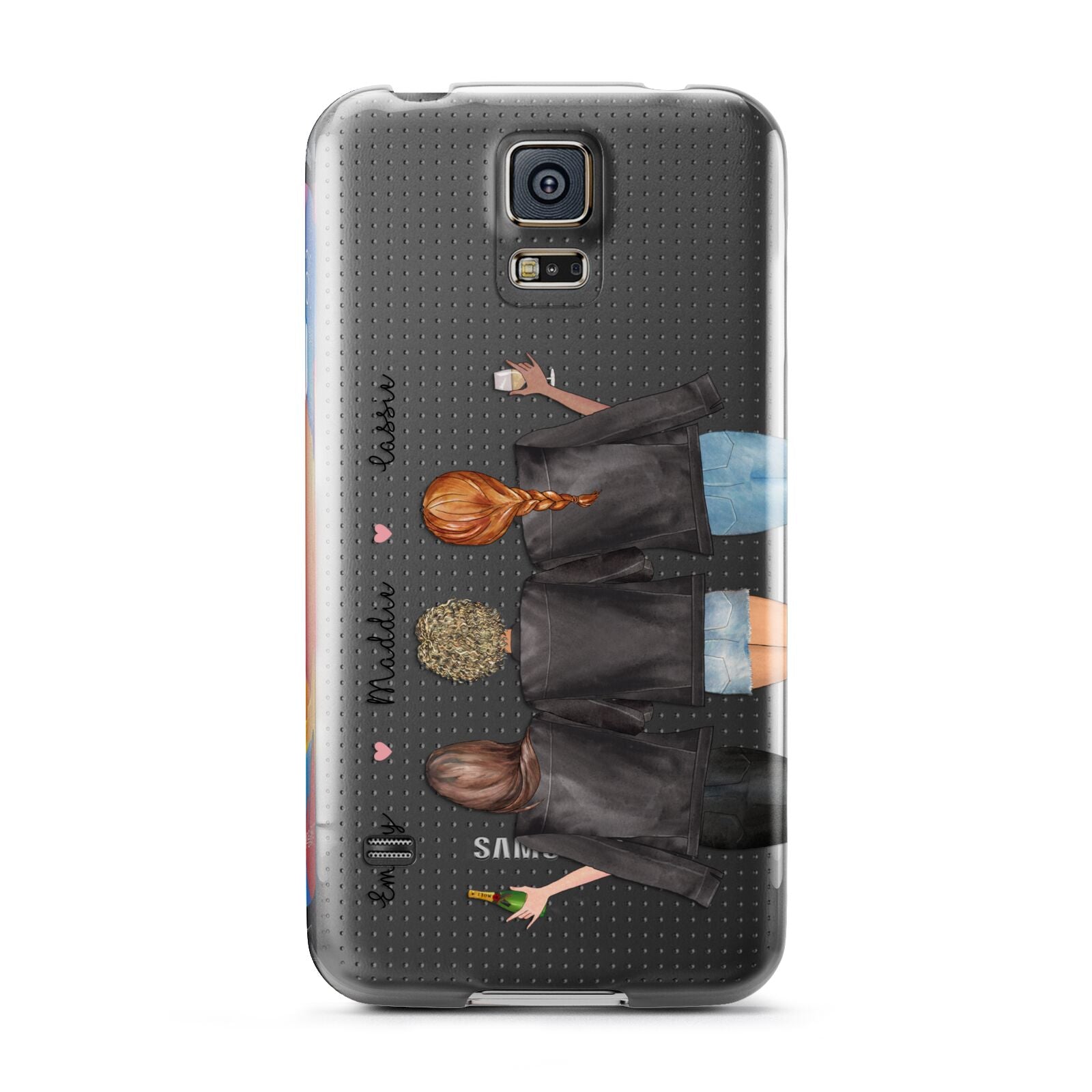 3 Best Friends with Names Samsung Galaxy S5 Case