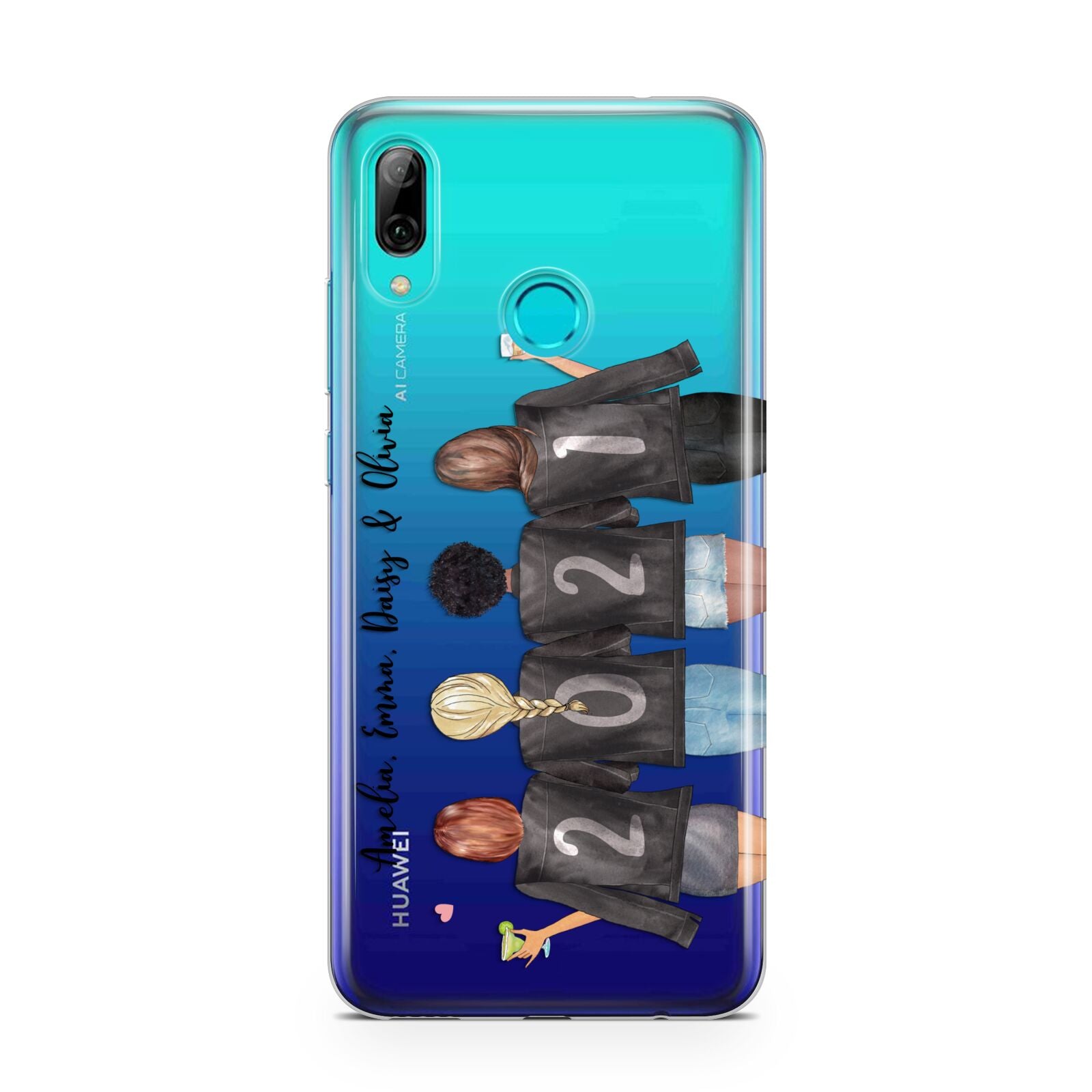 4 Best Friends with Names Huawei P Smart 2019 Case