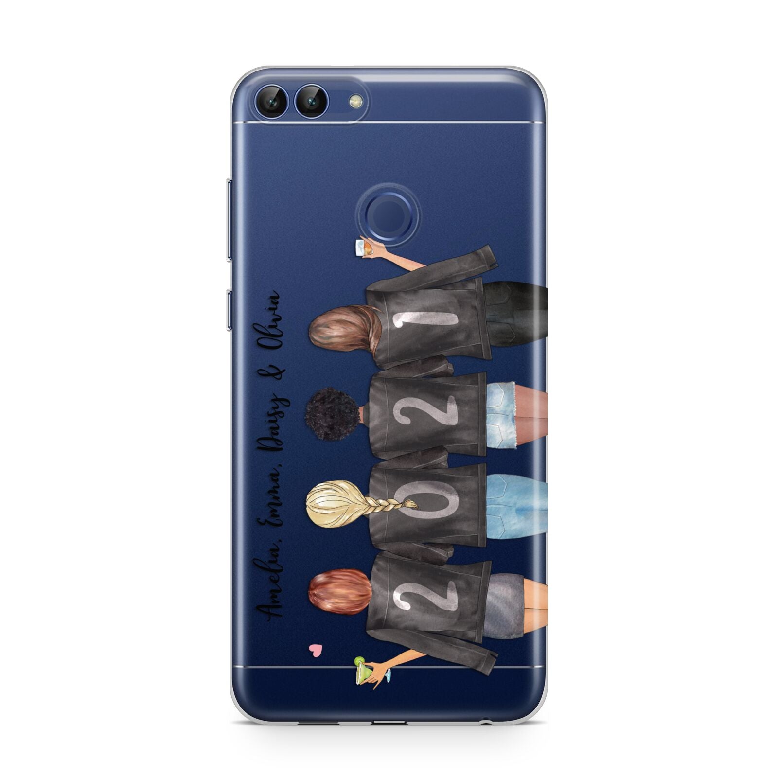 4 Best Friends with Names Huawei P Smart Case