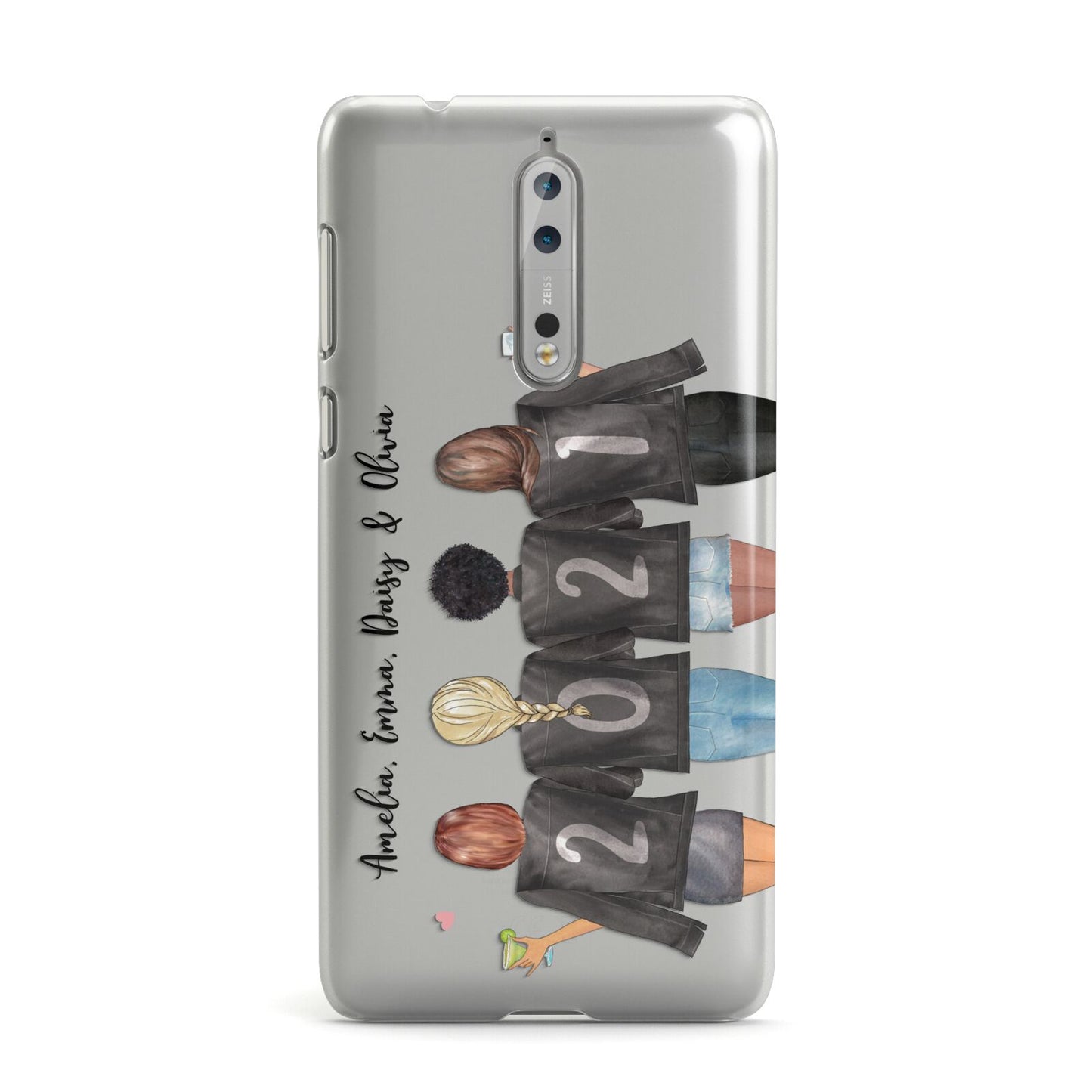 4 Best Friends with Names Nokia Case