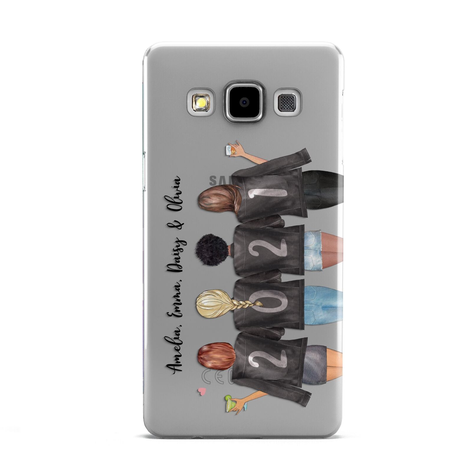 4 Best Friends with Names Samsung Galaxy A5 Case