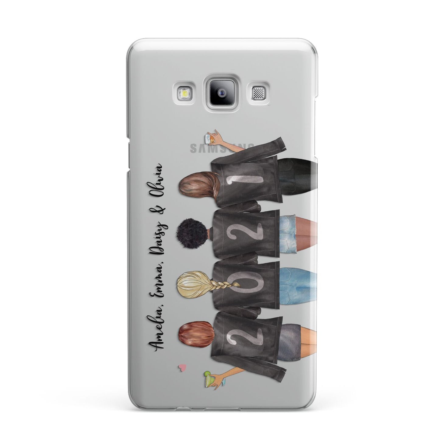 4 Best Friends with Names Samsung Galaxy A7 2015 Case