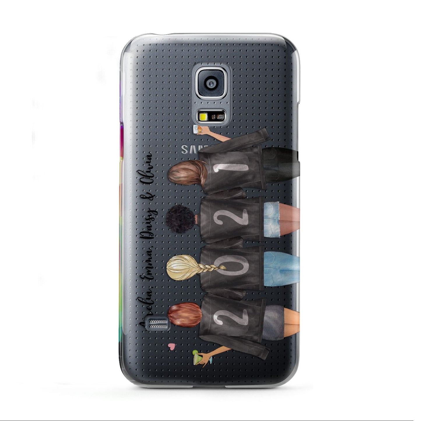 4 Best Friends with Names Samsung Galaxy S5 Mini Case