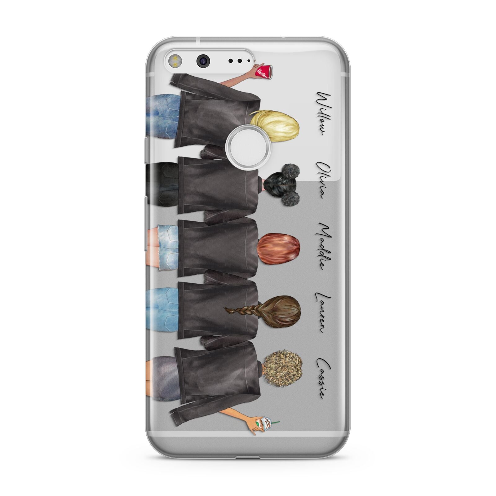 5 Best Friends with Names Google Pixel Case