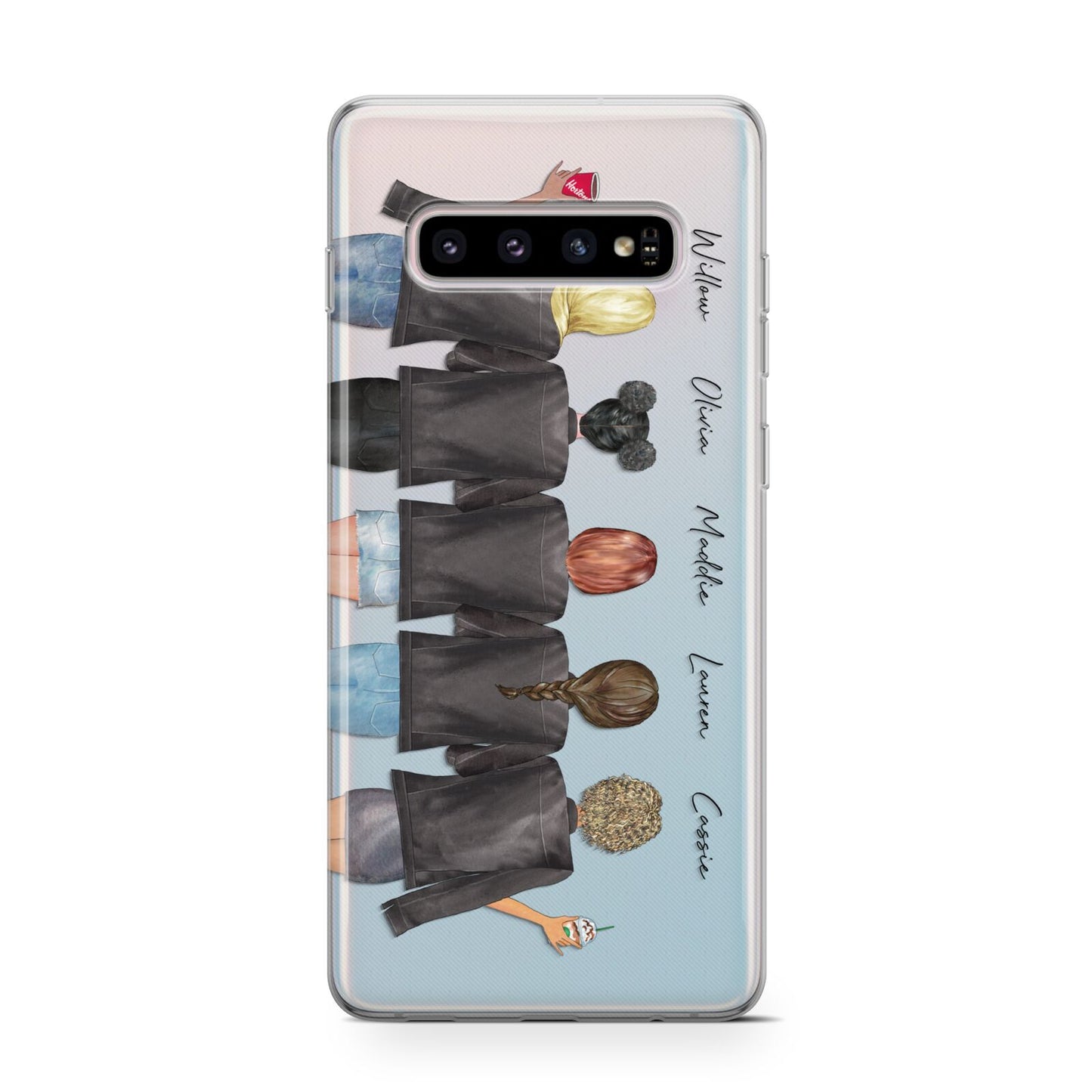 5 Best Friends with Names Protective Samsung Galaxy Case