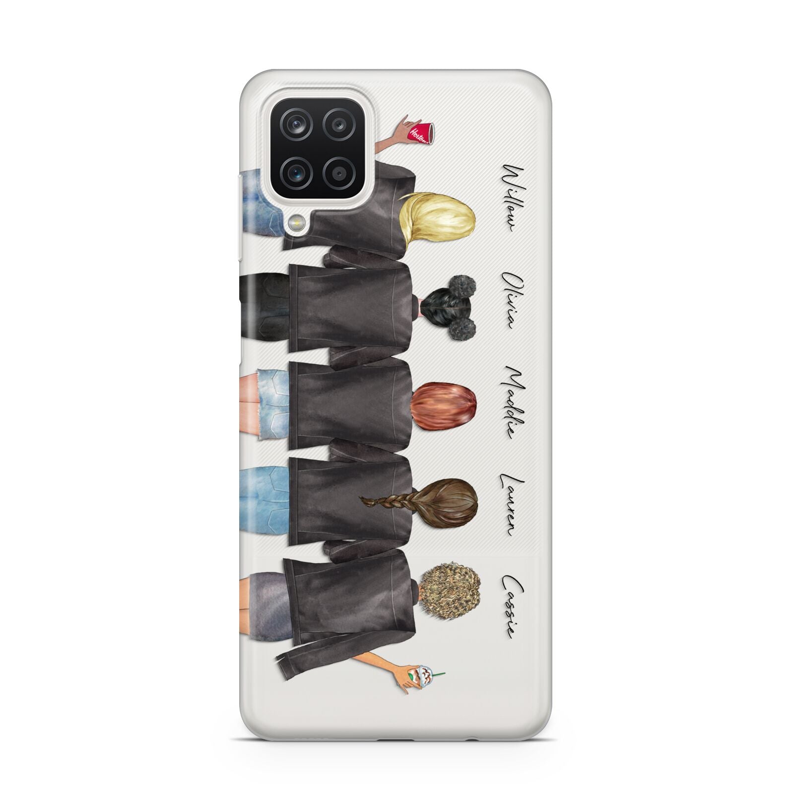 5 Best Friends with Names Samsung A12 Case