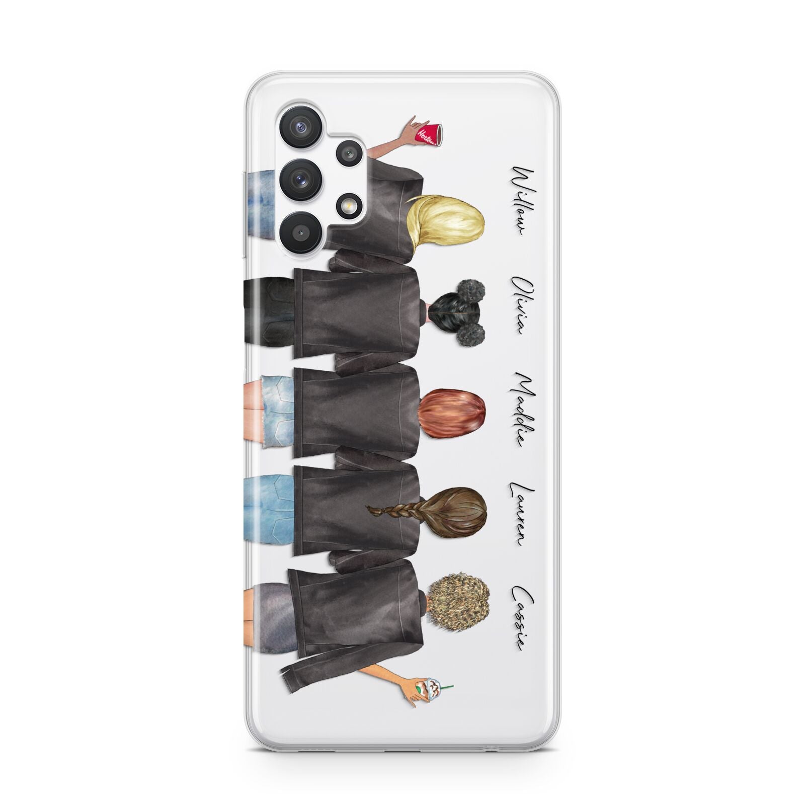 5 Best Friends with Names Samsung A32 5G Case