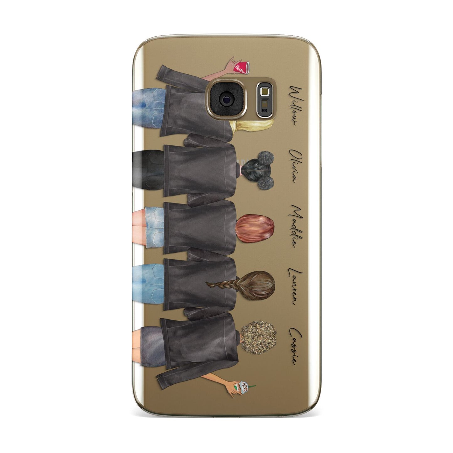 5 Best Friends with Names Samsung Galaxy Case