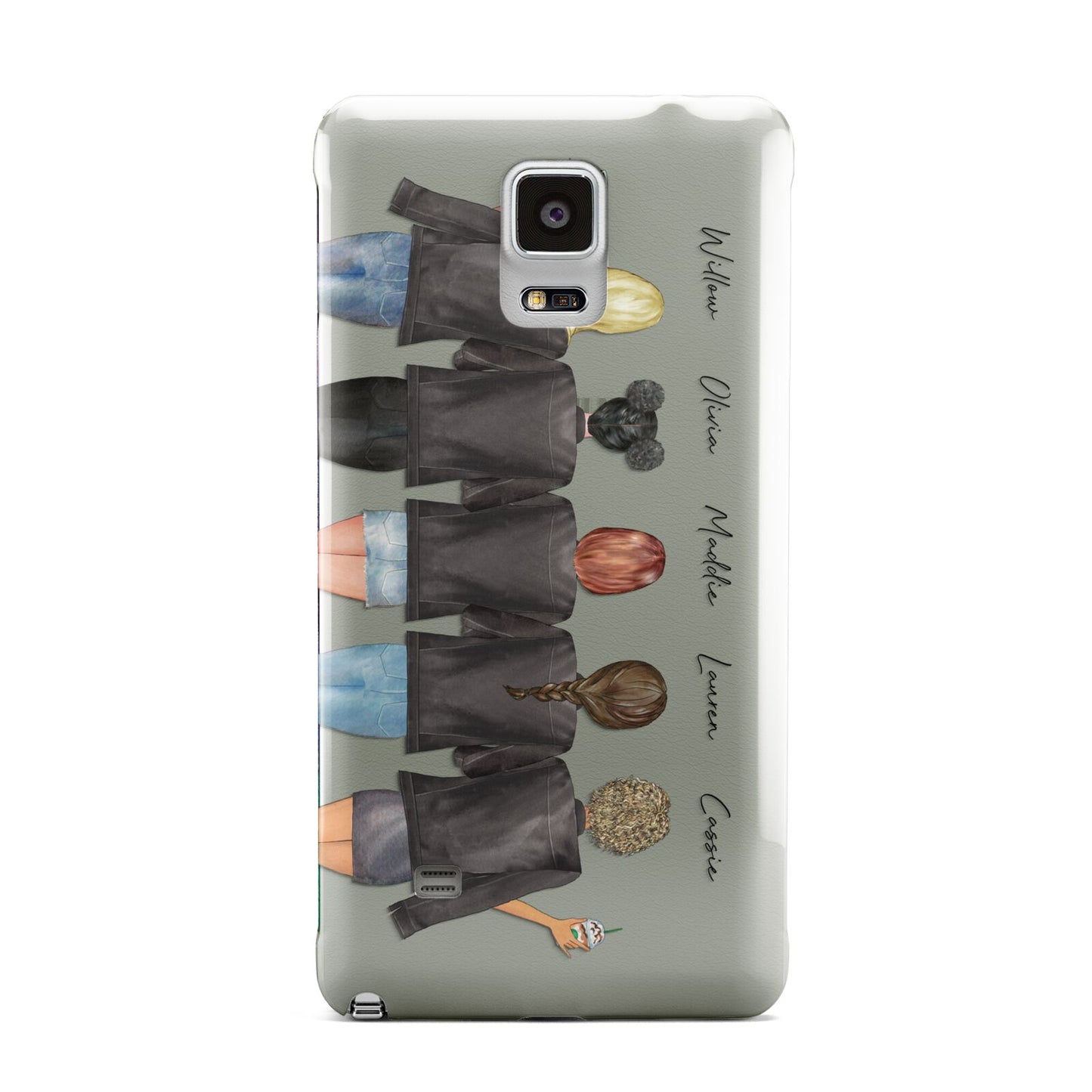 5 Best Friends with Names Samsung Galaxy Note 4 Case