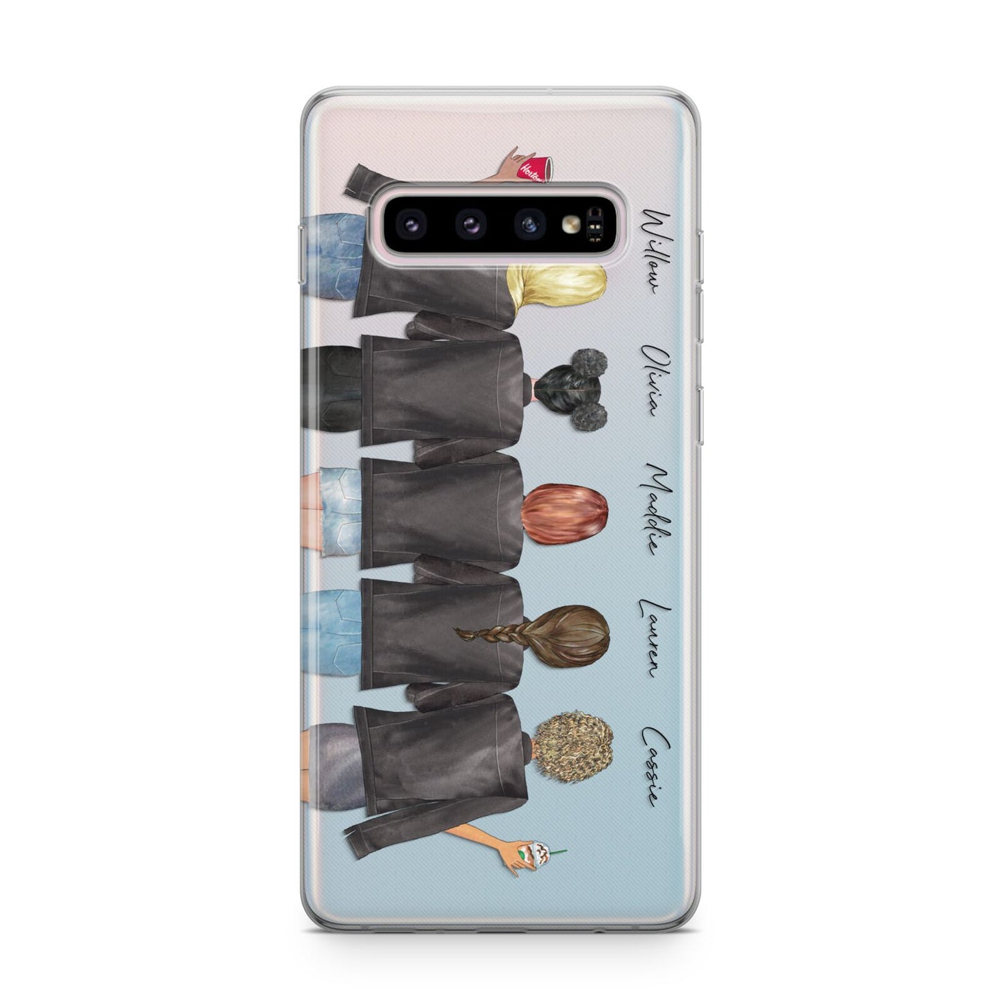 5 Best Friends with Names Samsung Galaxy S10 Plus Case