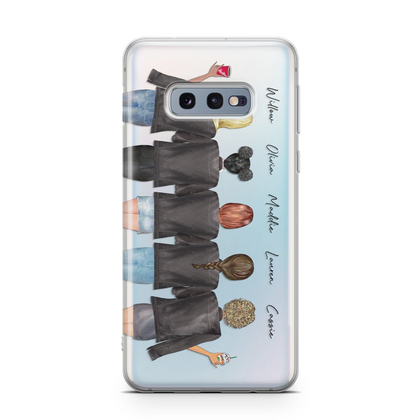 5 Best Friends with Names Samsung Galaxy S10E Case